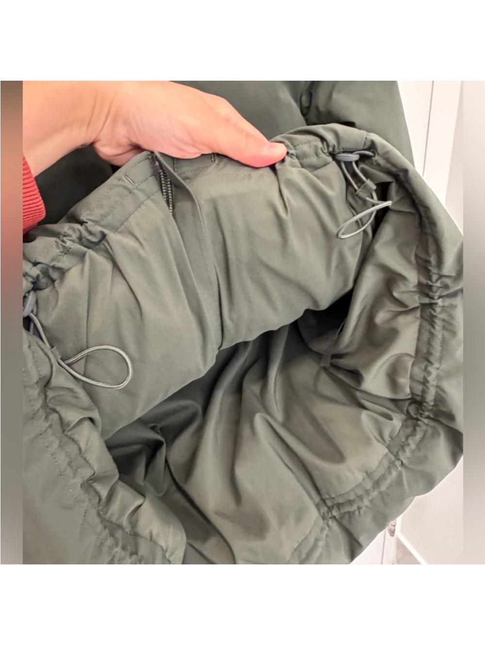 Uniqlo Olive Green Hooded Puffer Jacket - Picture 7 of 12